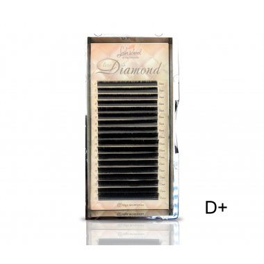 Ресницы "Diamond Line", черные D+ 0,07