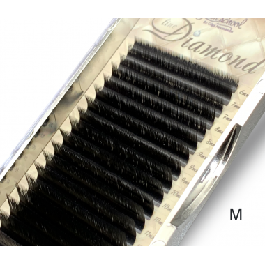Ресницы "Diamond Line", черные M 0,07