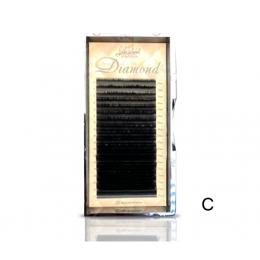 Ресницы "Diamond Line", черные C 0,07