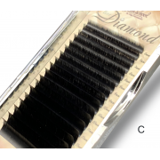Ресницы "Diamond Line", черные C 0,10