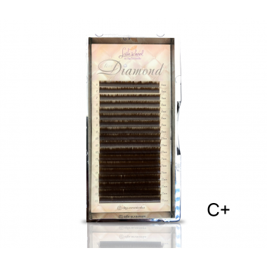 Ресницы "Diamond Line", кофейные C+ 0,07