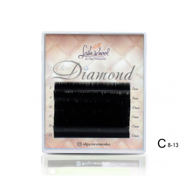 Ресницы "Diamond Line", черные mini-mix (B C D D+) 0,10