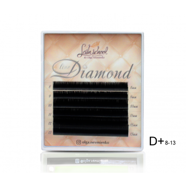 Ресницы "Diamond Line", черные mini-mix (B C D D+) 0,10