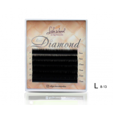 Ресницы "Diamond Line", черные mini-mix (L M) 0,07