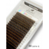 Ресницы "Silver Line", Smokey Brown mix L М  0,07